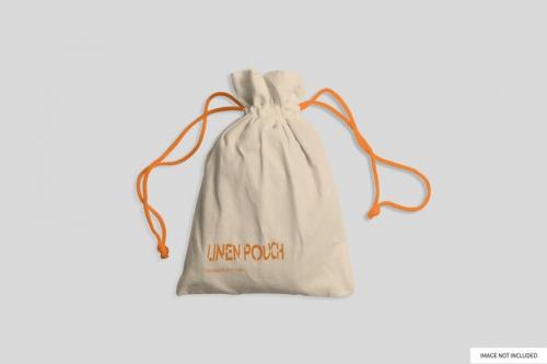 Linen Pouch Mockup