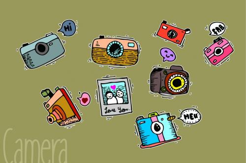 Deeezy - CAMERA - Free Doodle Vectors