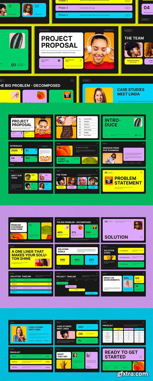 Modern Project Proposal - PowerPoint Presentation Template