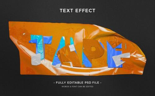 Duct Tape Text Effect