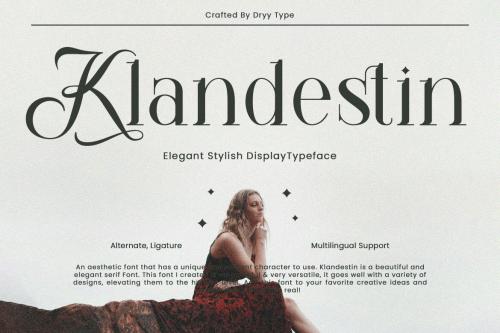 Deeezy - Klandestin - Elegant Serif Typeface