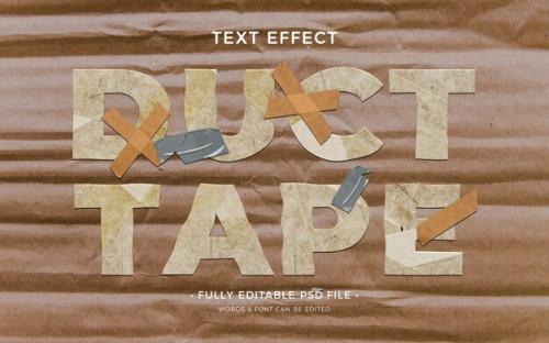 Duct Tape Text Effect