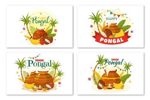 Deeezy - 12 Happy Pongal Illustration