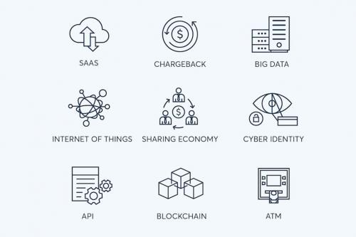 Deeezy - 78 Fintech Line Icons