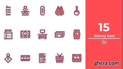 Videohive Grocey Icon After Effects 49972292