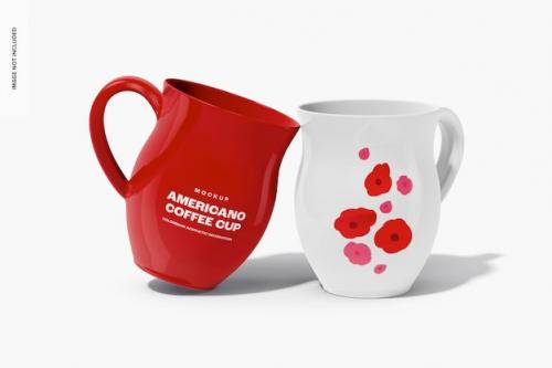 Americano Coffee Cups Mockup