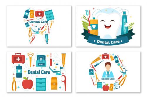 Deeezy - 12 Dental Care Illustration