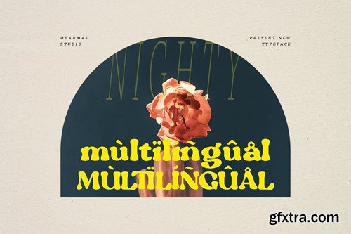 Nighty - Modern Retro Font SRSZ2CC