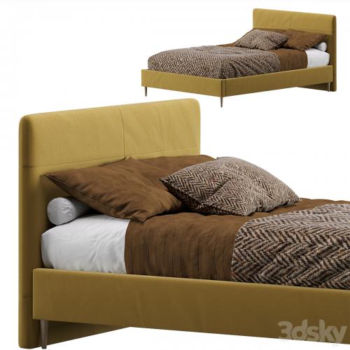 Bed Mayton 140 Velvet Yellow By Divan.ru