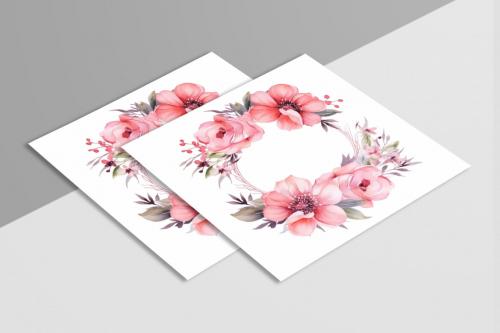 Deeezy - Watercolor Floral Flower Design