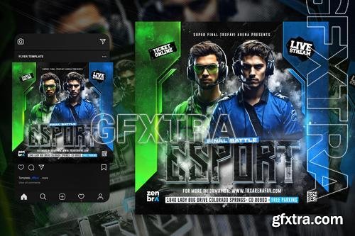 E-Sport Flyer Template S4R5PHJ