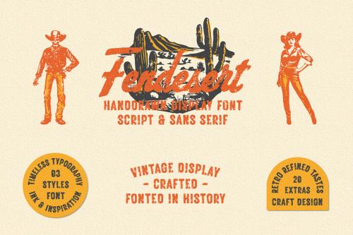 Deeezy - Fendesert - Vintage Stamp Font Duo