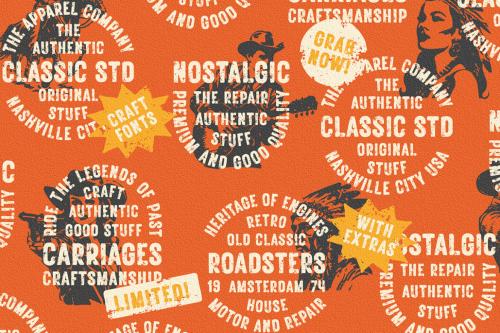 Deeezy - Fendesert - Vintage Stamp Font Duo