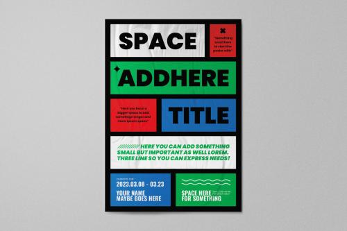 Deeezy - Color Blocks Poster Template