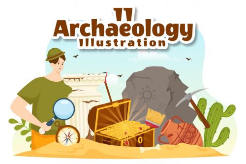 Deeezy - 11 Archeology Vector Illustration
