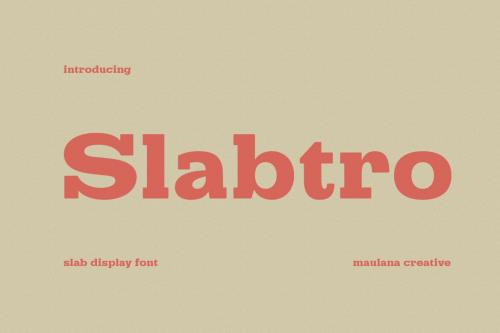 Deeezy - Slabtro Slab Display Font