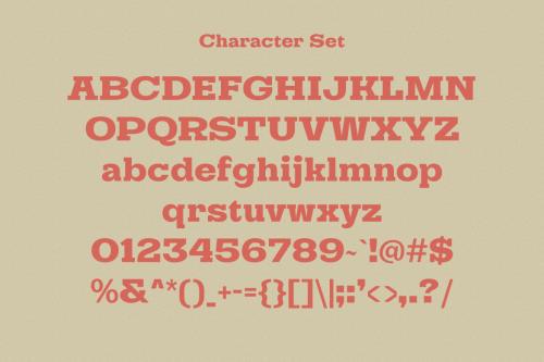 Deeezy - Slabtro Slab Display Font