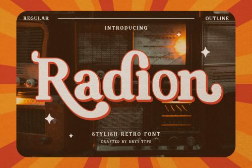 Deeezy - Radion - Retro Display Font