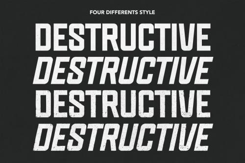 Deeezy - Quick Ravage - SANS SERIF TYPEFACE