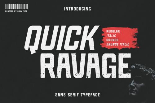 Deeezy - Quick Ravage - SANS SERIF TYPEFACE