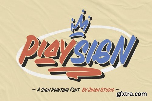 Playsign - A Sign Painting Font 3QXJU5B