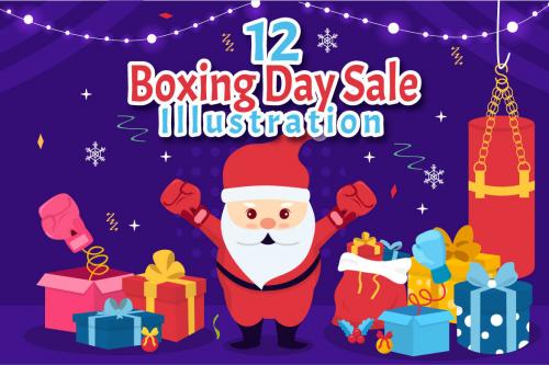 Deeezy - 12 Boxing Day Sale Vector Illustration