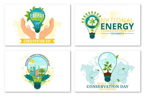 Deeezy - 12 National Energy Conservation Day Illustration