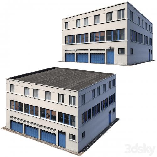 Low poly building 8K texture