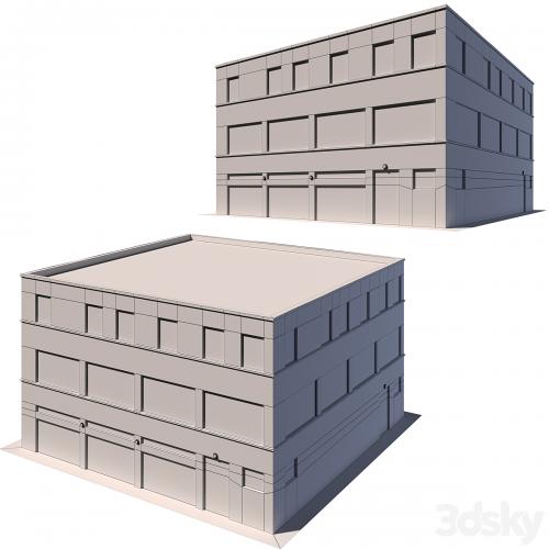 Low poly building 8K texture