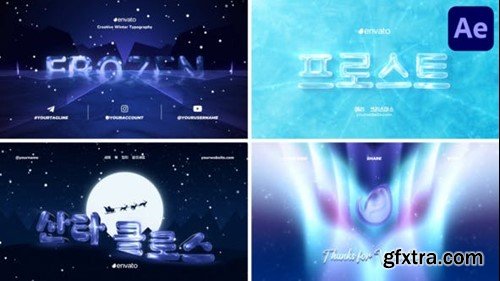 Videohive Winter Typography for After Effects 49961797