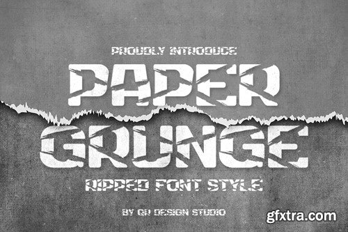 Paper Grunge - Ripped & Sport Font 3Y4RMQG