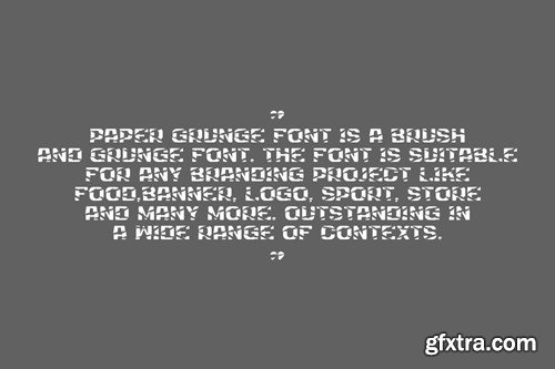 Paper Grunge - Ripped & Sport Font 3Y4RMQG