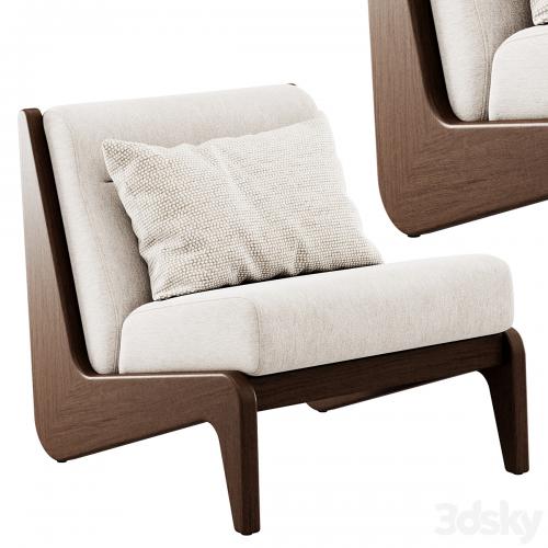 Wooden armchair Fletcher by Soho Home