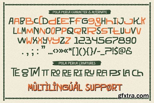 Pola Perca - Playful Tiki Font ZWQDSDN