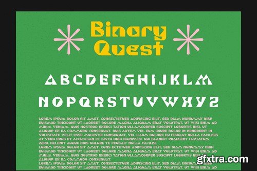 Binary Quest - Computer Inspired Typeface C7MPYMN