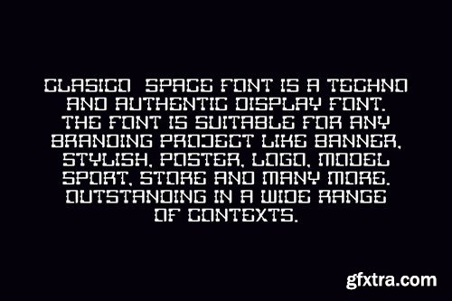 Clasico Space - Cyber & Tech Font YFLNTSR