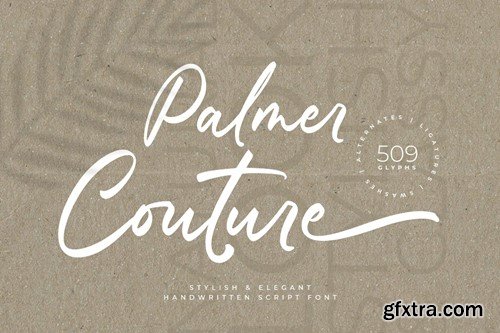 Palmer Couture - A Stylish Script Font LUR757W