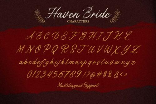 Deeezy - Haven Bride - Handwritten Brush Script