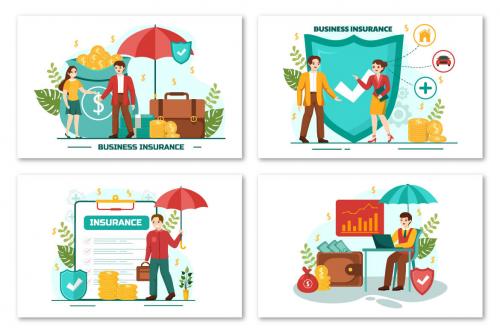 Deeezy - 12 Business Insurance Illustration