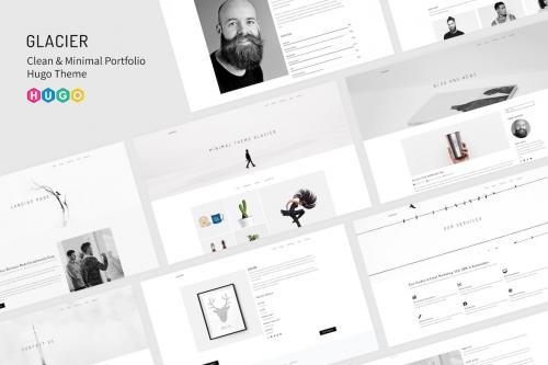 Glacier - Clean & Minimal Portfolio Hugo Theme