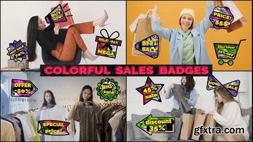 Videohive Colorful Sales Badges 49988343