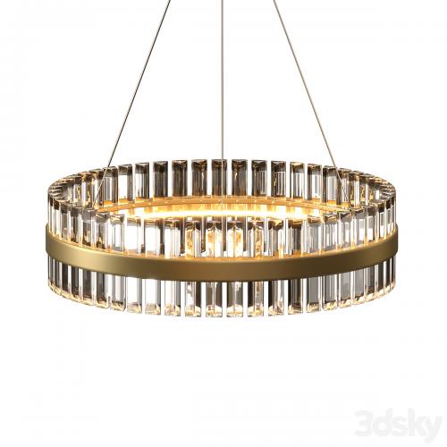 ALLIE MULTI-TIERED CASCADING GOLD CRYSTAL CHANDELIER