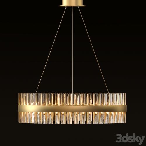 ALLIE MULTI-TIERED CASCADING GOLD CRYSTAL CHANDELIER