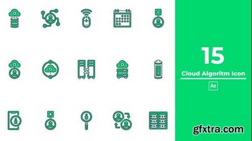 Videohive Cloud Algoritm Icon After Effects 49995542