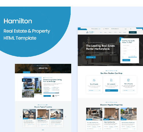 Hamilton-Real Estate & Property HTML Template