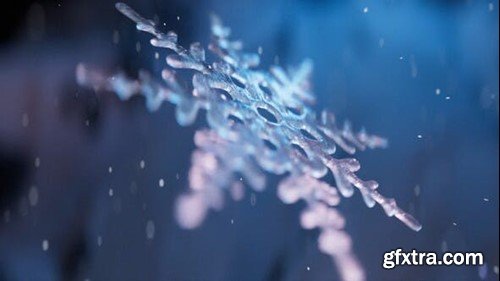 Videohive Ice Snowflake Logo Reveal 49988172