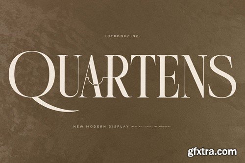 Quartens New Modern Display Font T32XQ78