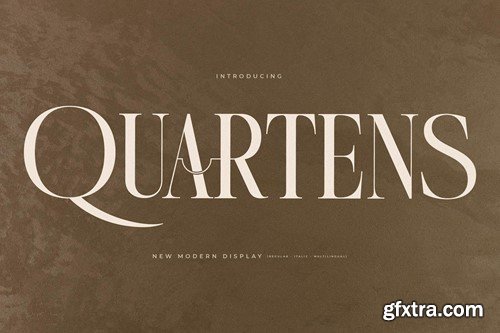 Quartens New Modern Display Font T32XQ78