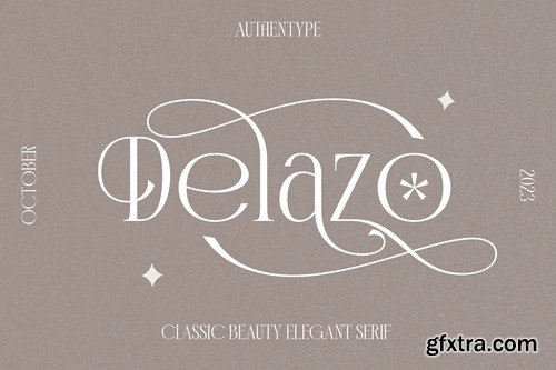 Delazo Classic Beauty Elegant Serif C63QH3Z