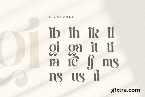 Balfira - Classic Modern Font PG736JW